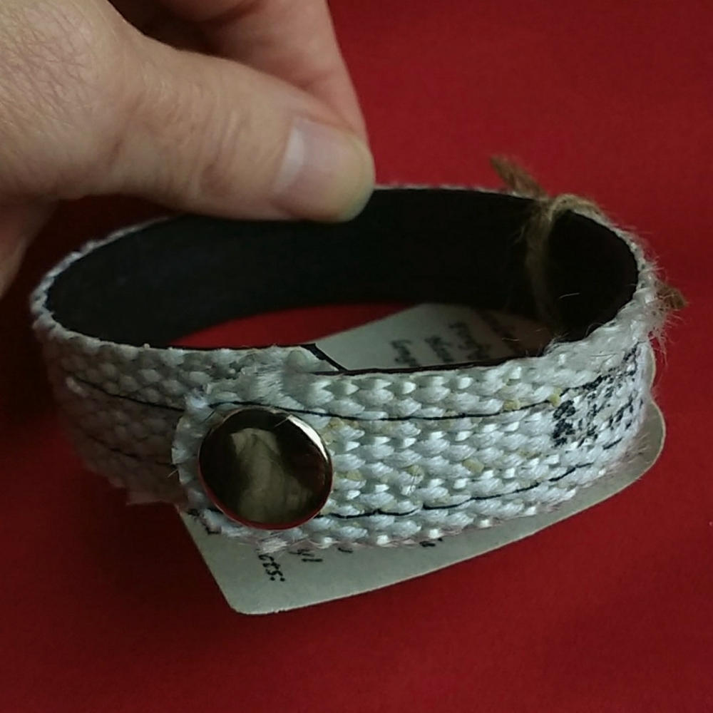 Upcycled fire hose bracelets * 2